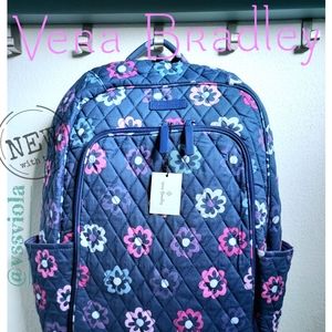 VERA BRADLEY Ellie Flowers Laptop Backpack- BACK TO SCHOOL